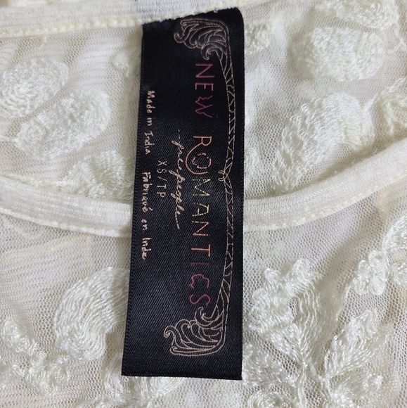 Free People Romantics Pretty Pretty Lace Long Sleeve Top Bloussize size XS - Picture 8 of 16